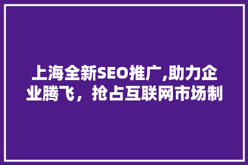上海全新SEO推广,助力企业腾飞，抢占互联网市场制高点  第1张