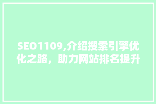 SEO1109,介绍搜索引擎优化之路，助力网站排名提升