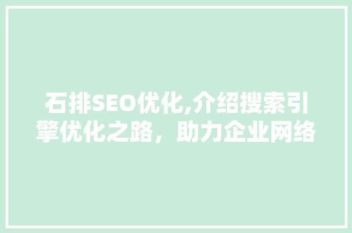 石排SEO优化,介绍搜索引擎优化之路，助力企业网络营销