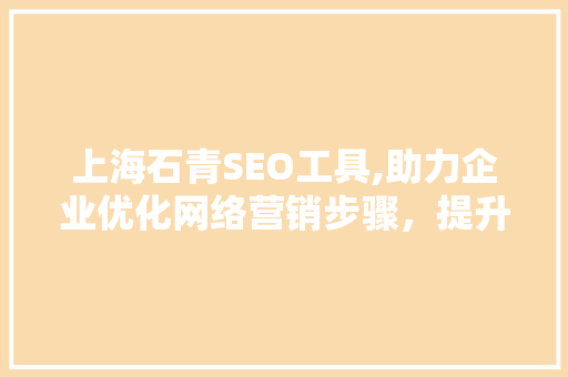 上海石青SEO工具,助力企业优化网络营销步骤，提升品牌影响力