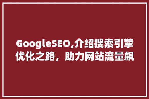 GoogleSEO,介绍搜索引擎优化之路，助力网站流量飙升