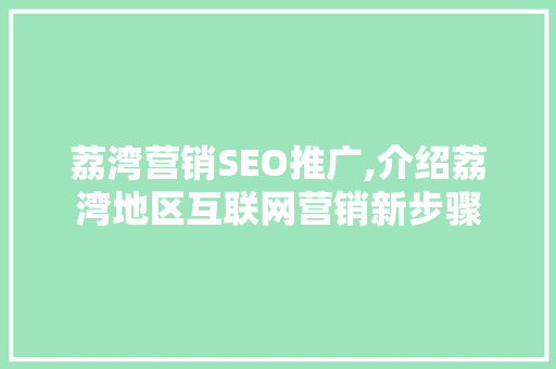 荔湾营销SEO推广,介绍荔湾地区互联网营销新步骤  第1张