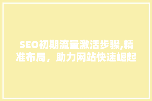 SEO初期流量激活步骤,精准布局，助力网站快速崛起