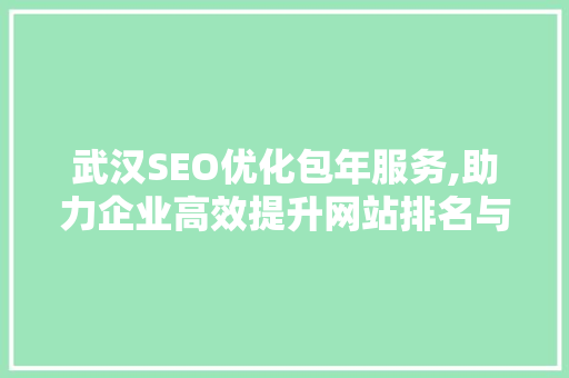 武汉SEO优化包年服务,助力企业高效提升网站排名与流量
