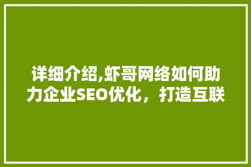 详细介绍,虾哥网络如何助力企业SEO优化，打造互联网品牌新高度