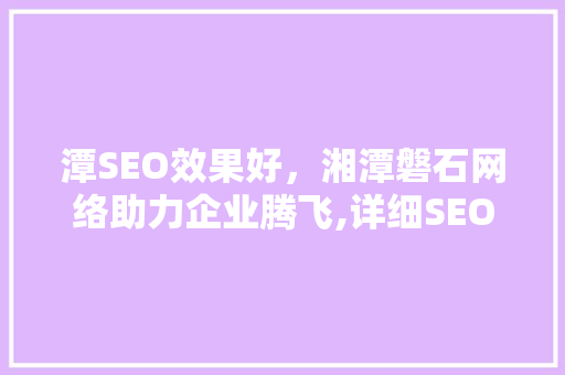 潭SEO效果好，湘潭磐石网络助力企业腾飞,详细SEO优化之路