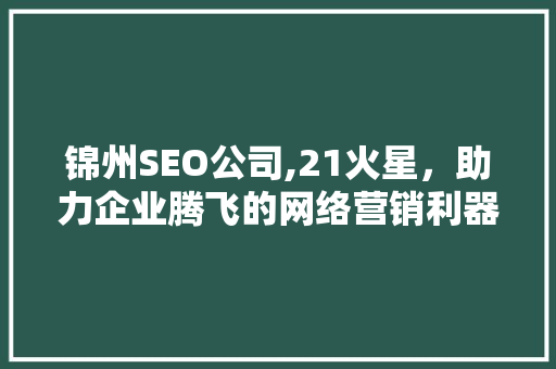 锦州SEO公司,21火星，助力企业腾飞的网络营销利器