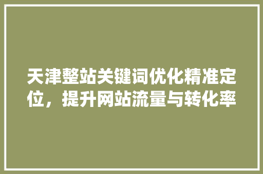 天津整站关键词优化精准定位，提升网站流量与转化率_天津整站关键词优化收费