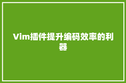 Vim插件提升编码效率的利器  第1张