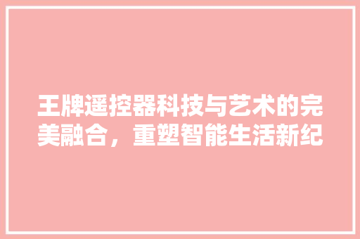 王牌遥控器科技与艺术的完美融合，重塑智能生活新纪元